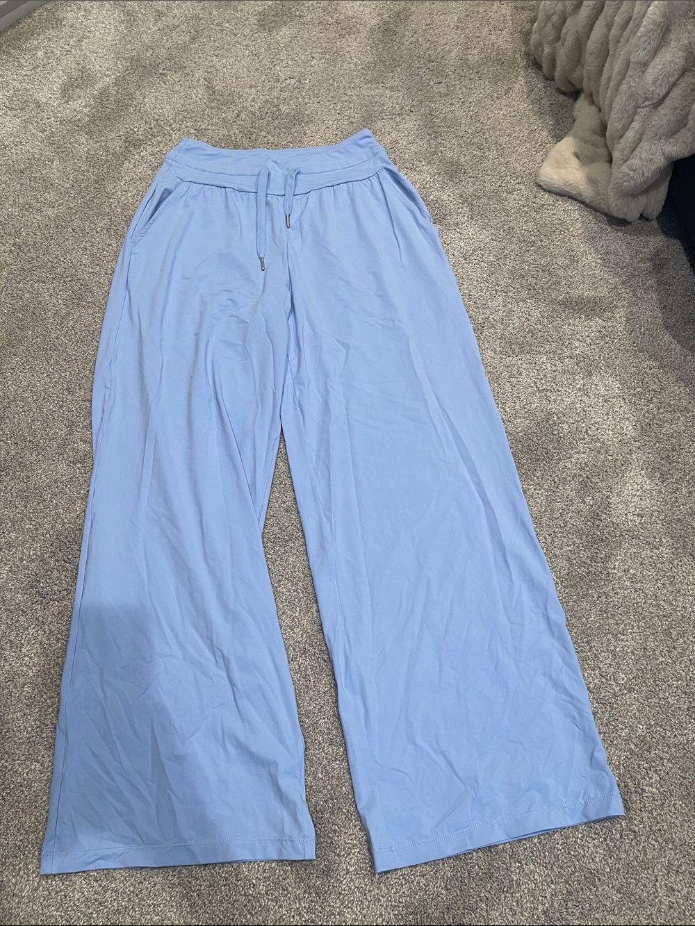 HALARA Light Blue Wide-Leg Jogger Pants
